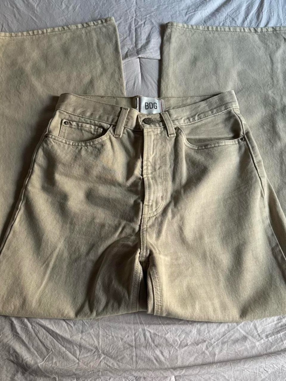 Urban Outfitters BDG Beige Wide Leg Jeans